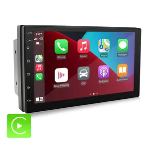Autoradio Android, 7 pouces, 1Din, lecteur DVD universel, haut-parleur intégré, système Audio de voiture