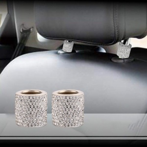 Accessori <span class=keywords><strong>Auto</strong></span> 2020, Decorazioni Interne, Anelli Decorativi in Cristallo Luccicante <span class=keywords><strong>per</strong></span> Poggiatesta di <span class=keywords><strong>Auto</strong></span>, SUV e Camion - Product Image 4