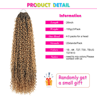 Tresses crochet de déesse de haute qualité de 26 pouces Extensions de cheveux Locs Boho River pour femmes noires Style papillon