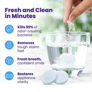 Tabletas de Limpieza para Retenedores, <span class=keywords><strong>Limpiador</strong></span> <span class=keywords><strong>Invisalign</strong></span>, Elimina Olores, Decoloración, Manchas y Placa, <span class=keywords><strong>Limpiador</strong></span> de Dentaduras - Product Image 3