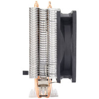 2 Pipa Panas Tembaga Pendingin Udara CPU Bantalan Bola 22dBA 4Pin untuk Prosesor LGA 775/1366/115x AM3 AM4 AM5