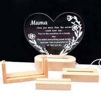 Veilleuse photo de papa personnalisée Meilleur cadeau de fête des pères de tous les temps Artisanat en bois et panneau en bois Décoration de table pour chambre à coucher