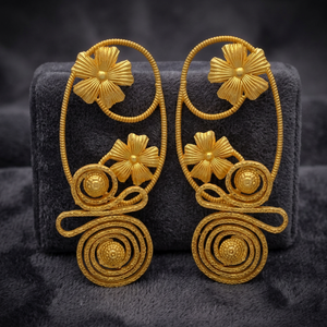 Pendientes de Latón Hechos a Mano con Piedras Preciosas, Pendientes de Moda, Estilo Boho - Product Image 3