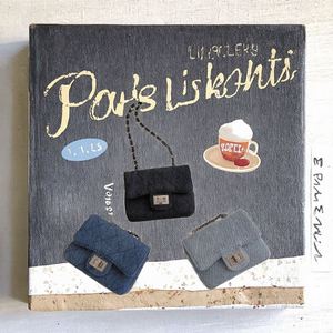 Bolsa transversal de tela con botones personalizados y cadena estilo bolso de viaje para niñas, ideal para guardar lápiz labial. - Product Image 2