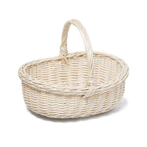 Panier en osier fleuri avec poignée, paniers de jardin pour la décoration de la maison, acceptant les commandes OEM - Product Image 6
