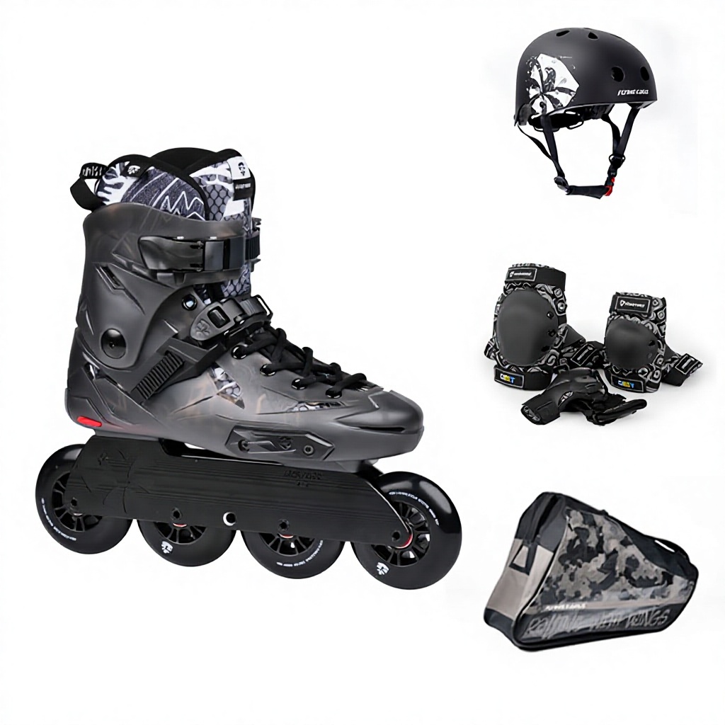 Grey high helmet protector package