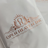 Sacs d'expédition personnalisés blancs mats de luxe pour vêtements, sacs d'emballage en polyéthylène imprimés avec logo, sacs de messagerie personnalisés en polymère