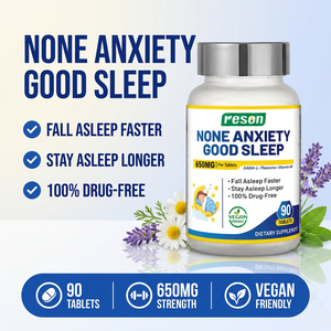Ausreson OEM Nahrungsergänzungsmittel zur Schlafunterstützung GABA Vitamin B6 Tiefschlaf-Tabletten 3mg 5mg Schlaf-Melatonin-Tabletten - Product Image 2