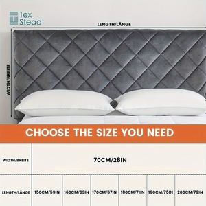 Copritestiera TEXSTEAD a Doppio Lato Imbottito <span class=keywords><strong>per</strong></span> <span class=keywords><strong>Letto</strong></span> - <span class=keywords><strong>Fodera</strong></span> in Microfibra <span class=keywords><strong>per</strong></span> Testiera - Lavabile in Lavatrice, Facile da Pulire - Product Image 4