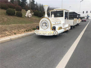 Grand modèle de train extérieur à l'échelle <span class=keywords><strong>HO</strong></span> pour adultes en fibre de verre en acier alimenté par du carburant <span class=keywords><strong>Trains</strong></span> touristiques sans rail Amusement électrique - Product Image 5