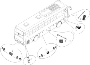 Prix de gros Pièces d'autobus HJDL01 _ <span class=keywords><strong>607</strong></span> _ R1 Accessoires pour autobus et autocars Pièces de rechange pour autobus ZK6122HL ZK6132H - Product Image 2