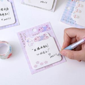 กระดาษโน้ตน่ารัก HengXin ลายกระต่าย ของใช้เครื่องเขียนน่ารักสไตล์คาวาอิ พร้อมกาวในตัว สำหรับอุปกรณ์การเรียน - Product Image 3