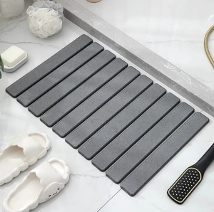 Thin Diatom Stone Anti-Slip Strong Water Absorbent Quick-<b>Drying</b> Reversible Foldable Massage Floor <b>Mat</b> Customized Color <b>Mat</b> Bath - Product Image 3