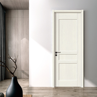 Porte en mélamine en gros, style intérieur moderne, pour chambre à coucher, avec bordure en PVC HDF et remplissage en papier alvéolé, insonorisée, pour appartement et école
