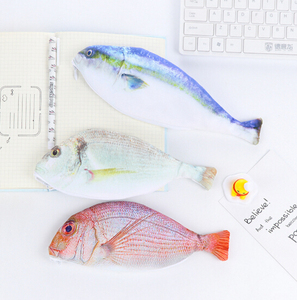 Étui à crayons original en forme de poisson salé, étui à crayons personnalisé avec dessin animé, grande capacité, durable - Product Image 3
