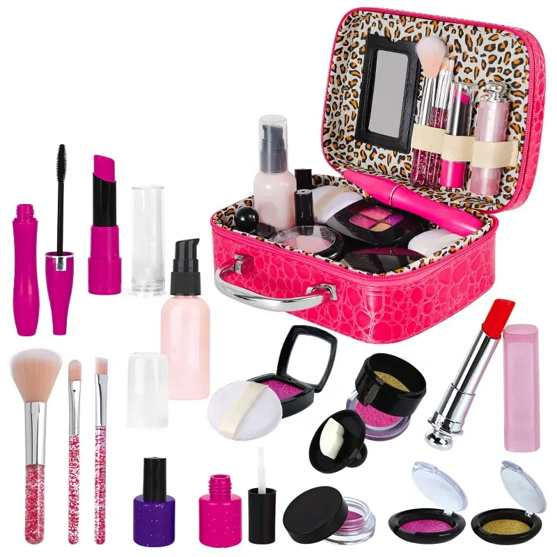 Simulation Makeup Sets For Girls Non-toxic High Quality with Bag Pretend Play Girls Make Up Toys