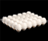 Barquette à œufs transparente jetable en plastique, 4, 6, 8, 9, 10, 12, 15, 16, 20, 30 alvéoles, pour les agriculteurs