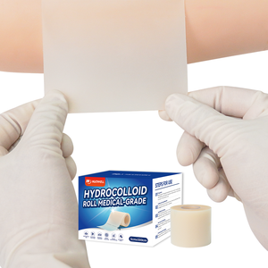 Rouleau d'hydrocolloïde 2 po x 16 pi pour soins des plaies - Pansements hydrocolloïdes découpables sur mesure avec adhésif - Essentiel pour trousse de premiers secours - Product Image 1