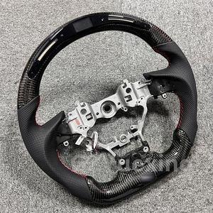 Volante de coche de carreras LED para <span class=keywords><strong>LEXUS</strong></span> <span class=keywords><strong>LX</strong></span> <span class=keywords><strong>570</strong></span> GS350 ES350 RX350 2016 2017 2018 <span class=keywords><strong>2019</strong></span> 2020 volante de fibra de carbono - Product Image 2