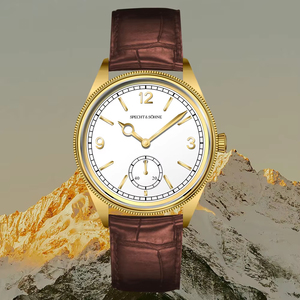 New Specht & Söhne 1908 Classic Men's <b>Watches</b> <b>Mechanical</b> <b>Watch</b> Genuine Leather Stainless Steel Business Wristwatch Waterproof - Product Image 3