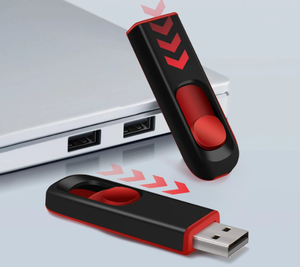 Unidad Flash USB 2.0 Deslizante de Plástico, Memoria Portátil para Almacenamiento de Datos, con Logotipo Personalizado Grabado con Láser - Product Image 3