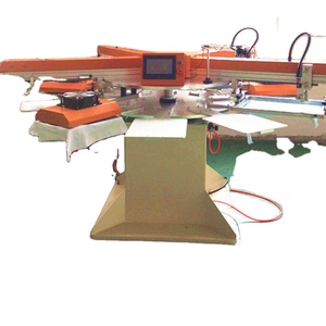 Tự Động Màn Hình Máy In 4 Màu Sắc T-Shirt Màn Hình Máy In Với Lò - Product Image 1