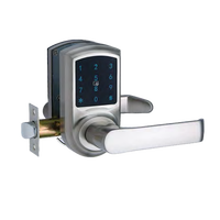 Serrure de porte intelligente extérieure, serrure numérique à code intelligent, pêne dormant électrique avec carte et clé