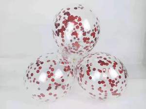 <span class=keywords><strong>Ballon</strong></span> interne Transparent, 18 pièces, pour fête d'anniversaire et mariage, confettis colorés, dorés et rouges, brillants - Product Image 3