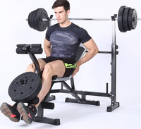 Équipement de fitness, banc de musculation à traction haute, banc multifonction pliable, rack de squat avec poulie