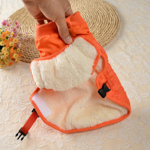 ペット服 秋冬 犬服 厚手 暖かい コットンパッド 猫服 コーギー 犬 ジャケット トラクタブルロープ付き - Product Image 3