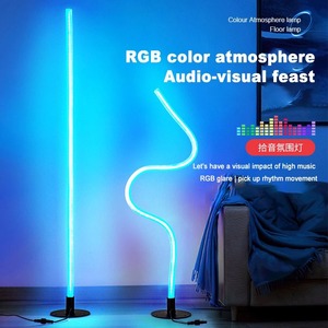 2024 New DIY WiFi-Enabled DIY RGBW Graffiti Corner Lamp Customizable Wall Light <b>Gaming</b> Floor Lamp Pickup Rhythm Lamp - Product Image 1