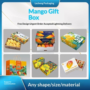 Caja de Regalo Premium para Mango Guifei de Hainan, 5 lb/10 lb, con Asa Personalizada para Transporte, Empaque para Frutas - Product Image 5