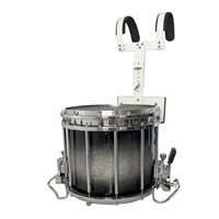 Kit de tambourin de fanfare scolaire avec harnais de transport blanc réglable pour les joueurs débutants et les corps de parade