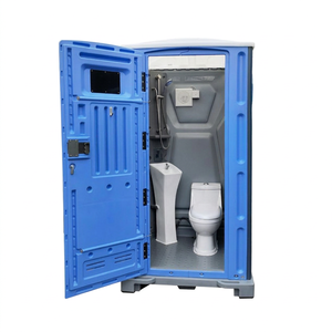 Cabine de douche et toilettes portables modernes avec matériau HDPE, lavabo en céramique, garantie de 3 ans pour une utilisation en extérieur - Product Image 1