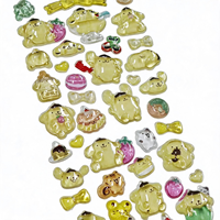 Autocollants en vinyle imperméables personnalisés avec motif de forme 3D, personnage d'anime, pour scrapbooking, album souvenir et autocollants pour cadre photo