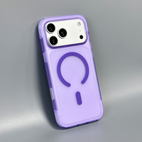 Étui de téléphone magnétique mat transparent JOYPORODO B500 en PC+TPU pour iPhone 17/18 Pro Max