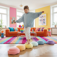 Pierres d'équilibre pour enfants, entraînement à l'intégration sensorielle, ensemble de mousse EPP, couleur macaron, jeu intérieur/extérieur, jouet éducatif