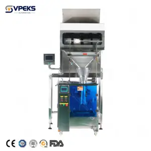 VPEKS Food Snacks Rice Seed Quantitative Weighing Filling Sealing Packaging Equipment 4 Heads Automatic Weigher Bagger Packer