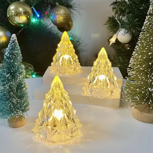 最好的制造商批发价格圣诞树装饰摆件玻璃圣诞树在8.5英寸和12英寸