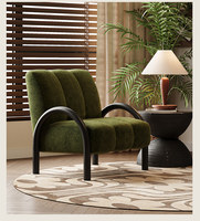 Fauteuil de loisirs vintage en tissu, fauteuil inclinable pour la maison, fauteuil design pour hôtel et gîte, fauteuil individuel, fauteuil de salon, chaises d'hôtel