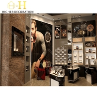 Vitrine à montres en bois de haute qualité avec logo LED pour présentoir de montres de luxe