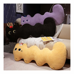 Cuscino Peluche a Forma di Gatto Super Morbido e Soffice 90/120cm, Dimensioni Reali, per Dormire e Abbracciare - Product Image 1