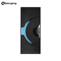 Porte de salle de musique KTV en acier inoxydable avec panneaux rétroéclairés par LED et isolation acoustique pour un design de boîte de nuit moderne