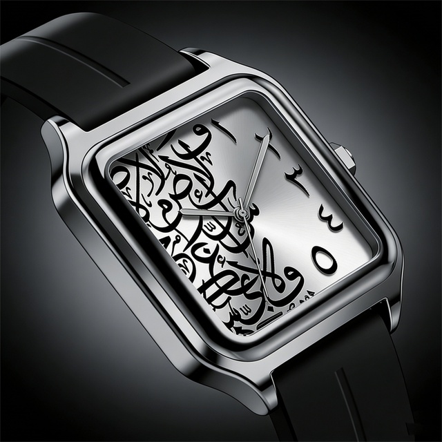 Arabic Numerals Watch Men's Quartz Watch Stainless Steel Alloy Waterproof Watch Men's Business Watch Fashion Luxury