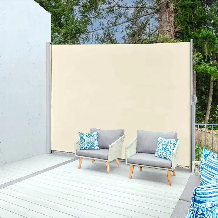 Toldo lateral retráctil, pantalla de patio, impermeable, divisor de  habitación retráctil para privacidad, jardín, exterior, patio y terraza,  toldo