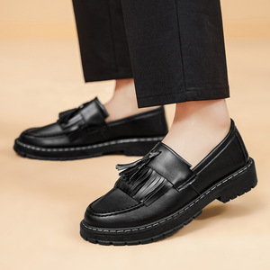 2026 British Style <b>Work</b> <b>Shoes</b> for Women <b>Comfortable</b> Slip-on Leather <b>Shoes</b> Casual Couple <b>Shoes</b> for Men - Product Image 4