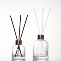 Bouteille diffuseur de parfum en verre sodocalcique de luxe, couleur personnalisée, 100ml/200ml, vide, sérigraphiée, pour marques de niche