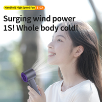 Ventilateur de poche rechargeable miniature T-02 blanc, pliable, fonctionnant sur batterie, pour la maison, la voiture et le camping en extérieur