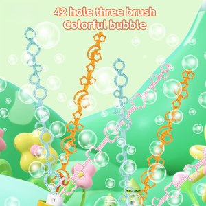 EPT Yazlık Açık Hava Karikatür Çok Delikli 3 Fırçalı Baloncuk Çubuğu Çocuklar İçin Baloncuk Üfleyici Oyuncak - Product Image 5