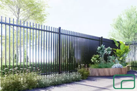 Solution de clôture en aluminium à piquets verticaux professionnelle pour la protection des propriétés commerciales
